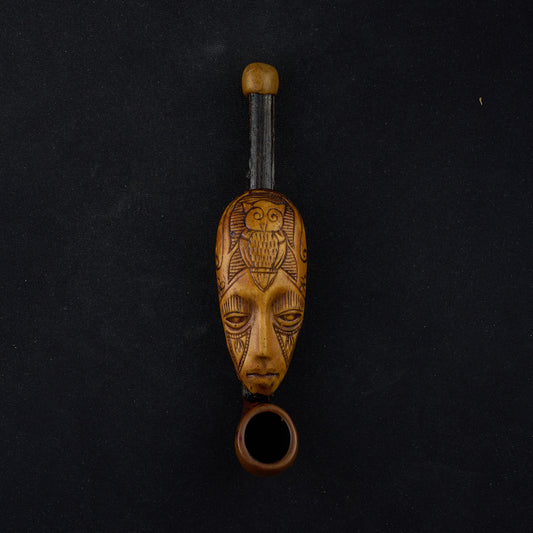 Alien handmade wood pipe
