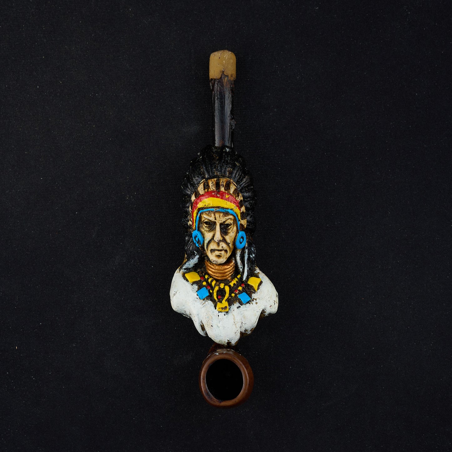Native handmade wood pipe