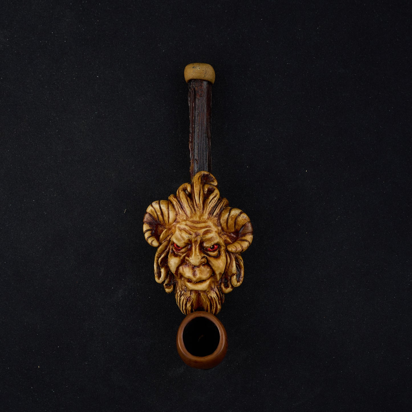 Demon Goat handmade wood pipe